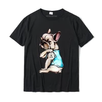 i love mom funny frenchie bulldog t shirt plain casual t shirts happy new year cotton tops shirts for men normal