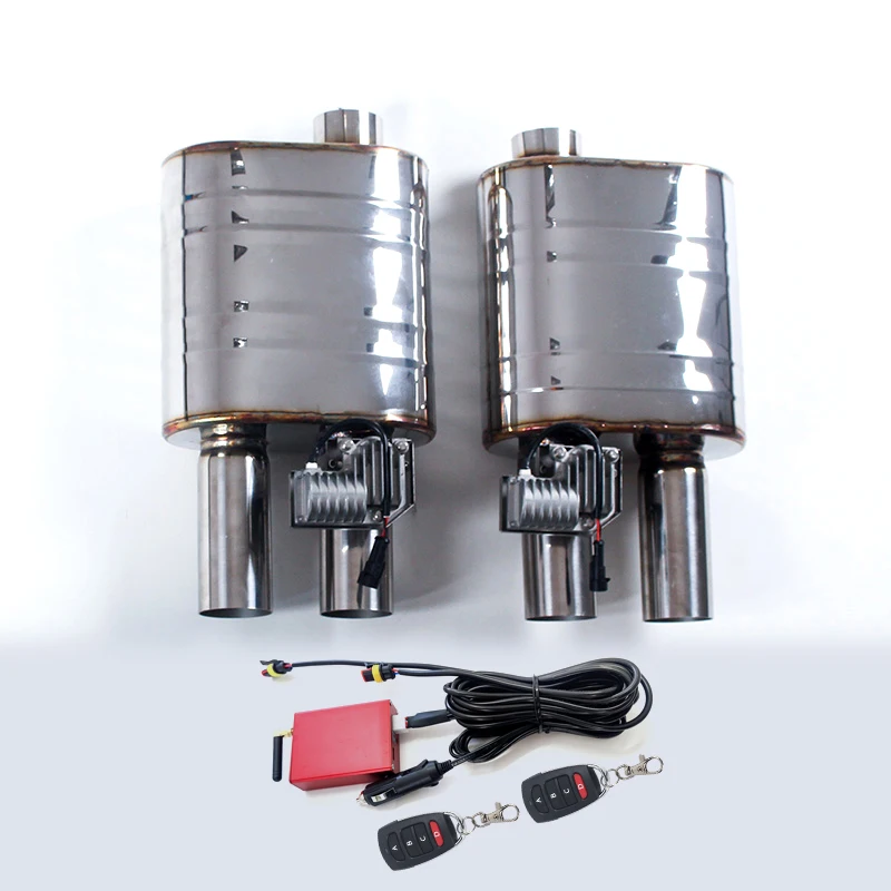 

2.5inch 63mm Electric Valved Exhaust Muffler remote for Sports Car