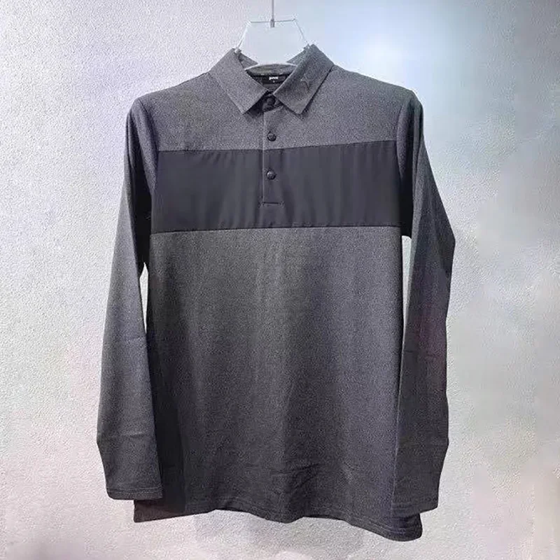 

Golf shirt men polo long sleeve golf clothing autumn