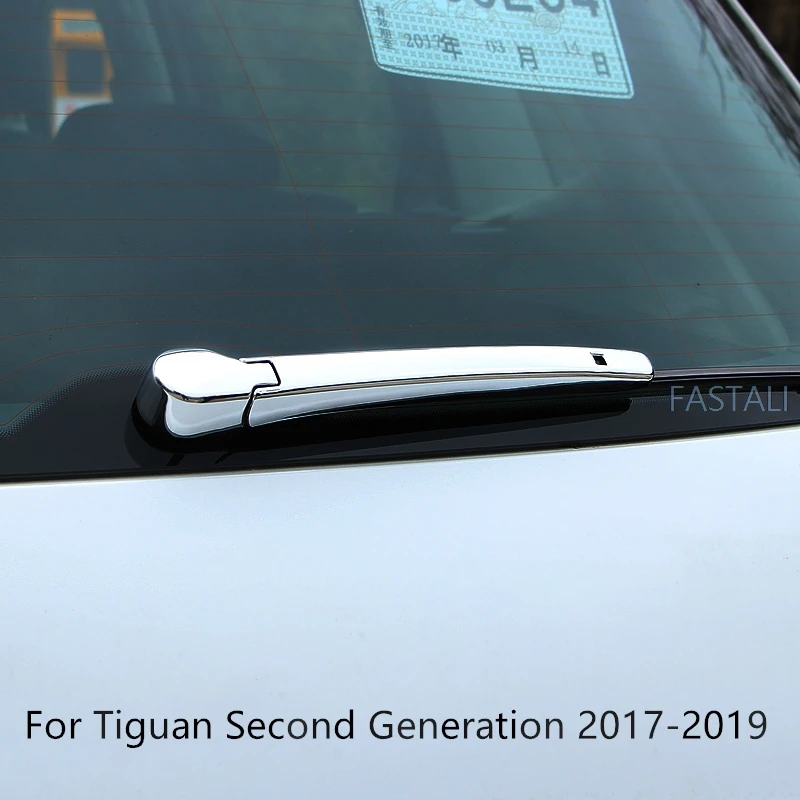 Для Tiguan второго поколения 2017 2019 ABS хромированный задний оконный чехол для