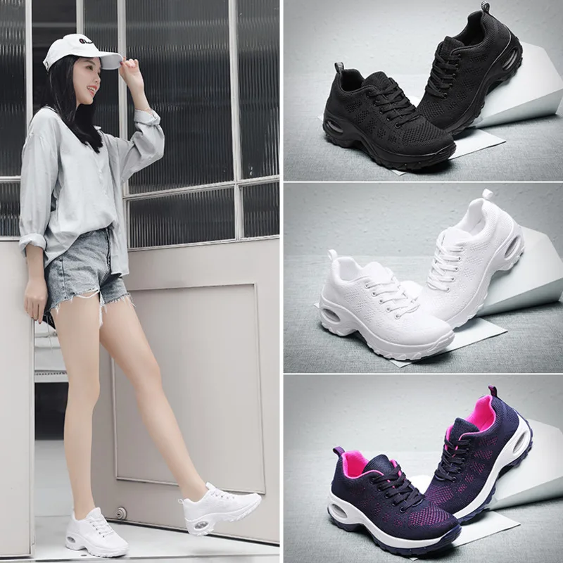 Женская спортивная обувь модные кроссовки на платформе женская танкетке