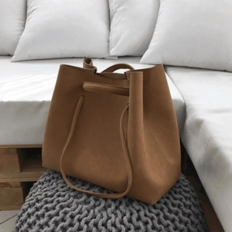 Женские сумки из нубука в винтажном стиле модная сумка тоут мессенджер Женская