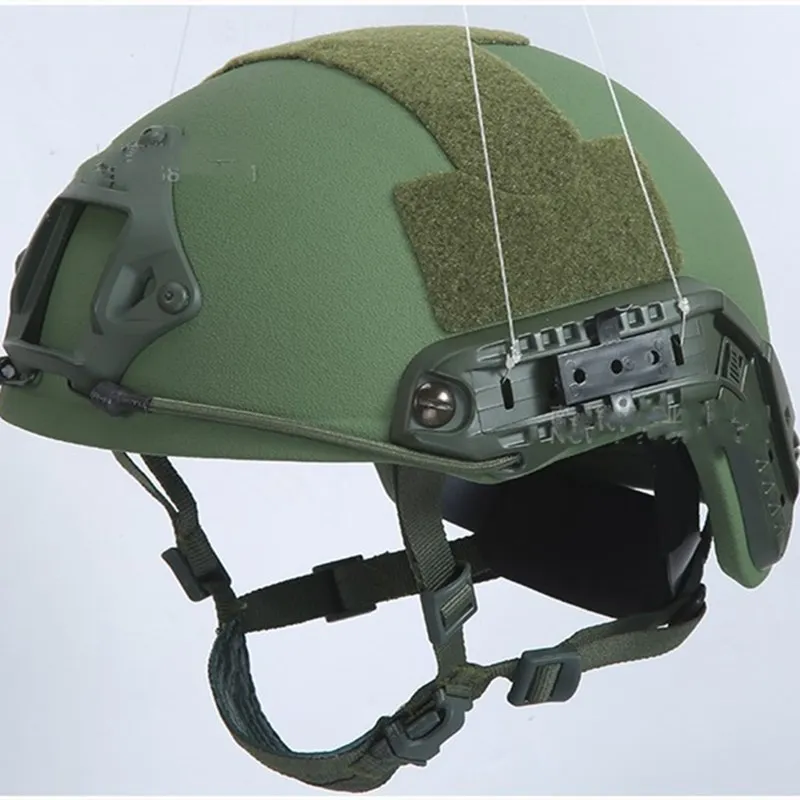 

NIJ IIIA Tactical Helmet Ballistic ACH High Cut Bulletproof Body Armor PE Head Protector Combat Military Protection Cap