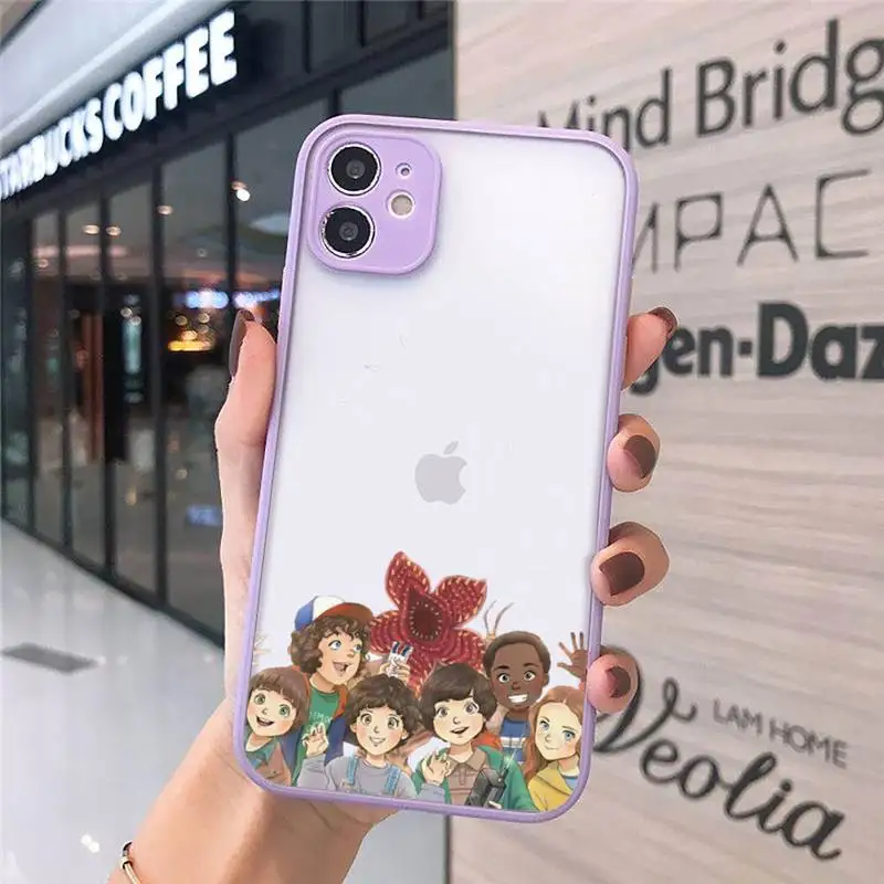 

Stranger things Phone Cases matte transparent For iphone 7 8 11 12 plus mini x xs xr pro max cover