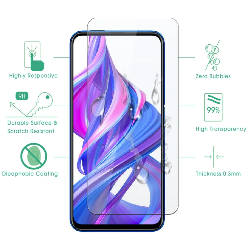 Закаленное стекло для Honor 8A 8C 8S защита экрана 9H Huawei 9X Pro 9 Lite Защитное 8X Max 8|Защитные