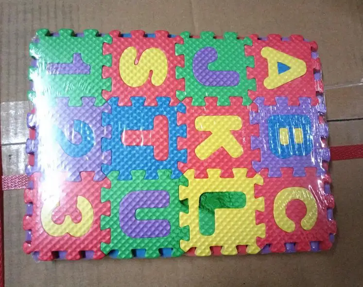 36 Pieces Child Cartoon Letters Numbers Foam Play Puzzle Mat Floor Carpet Rug for Baby Kids Home Decoration |