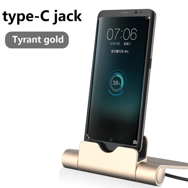 For type-c Usb-кабель для синхронизации, подставка для зарядного устройства, зарядная док-станция для type-C для Iphone, подставка, держатель, зарядная док-станция - Цвет: For type-c