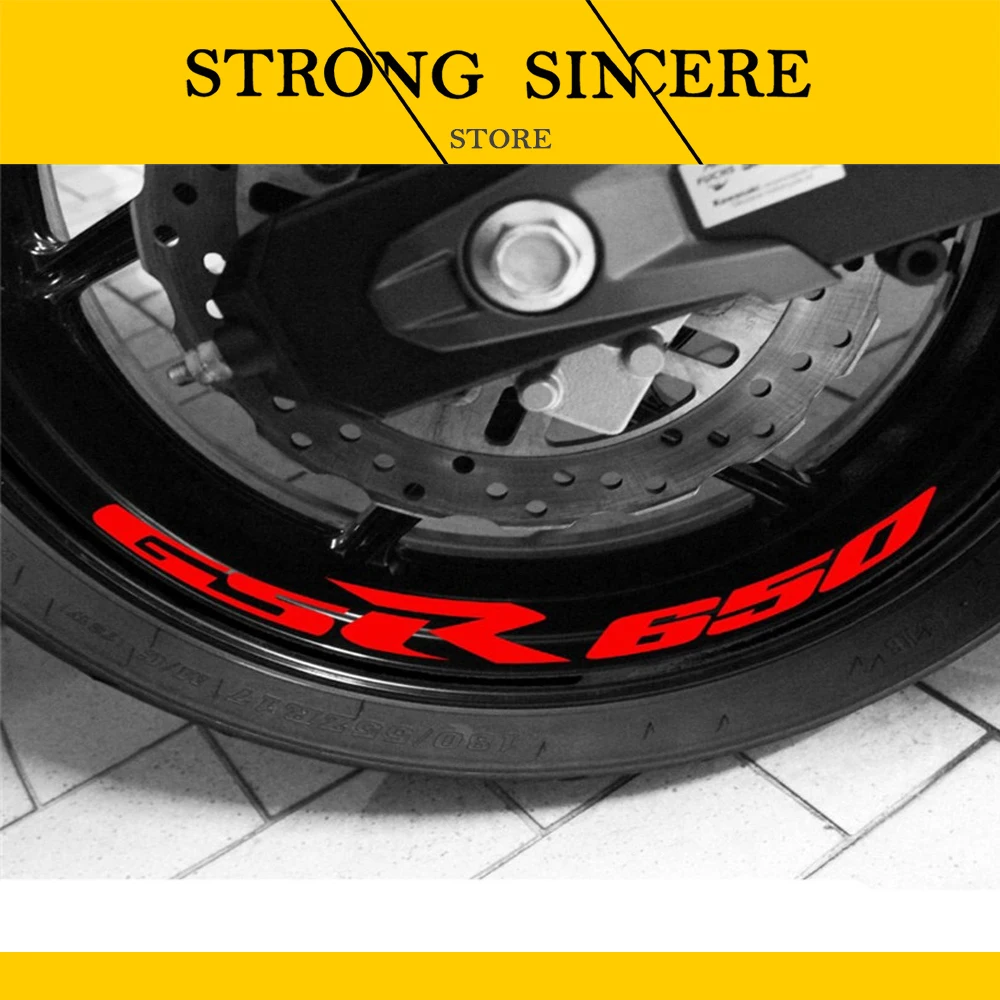 

8 X CUSTOM INNER RIM DECALS WHEEL Reflective STICKERS STRIPES FIT SUZUKI GSR 650
