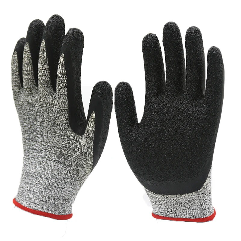 

Hand Safety Anti-cut Construction Gloves PU Coated Cut Resistant Work Gloves Level 5 Anti Cut Gloves