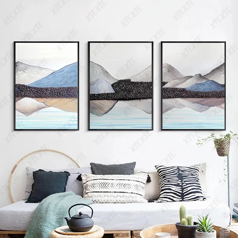 

Abstract Landscape Poster Landscape Fresh Canvas Painting Natural Art Wallpaper Print Picture Craft for Home Office Decoration