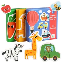 children large matching puzzle games early learning card my first jigsaw puzzle toys for children kids educational toys gift boy