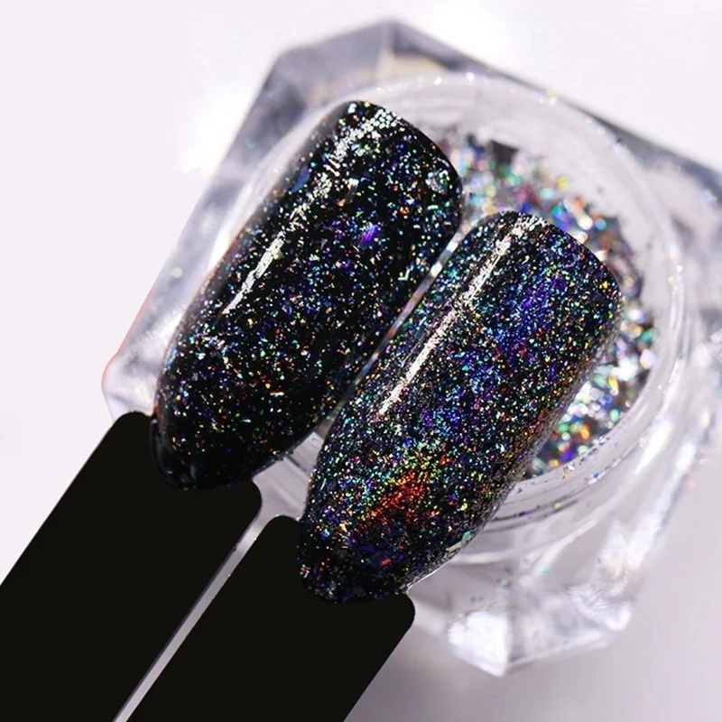 Цветные яркие сверхблестящие Блестки для ногтевого дизайна ультраяркие