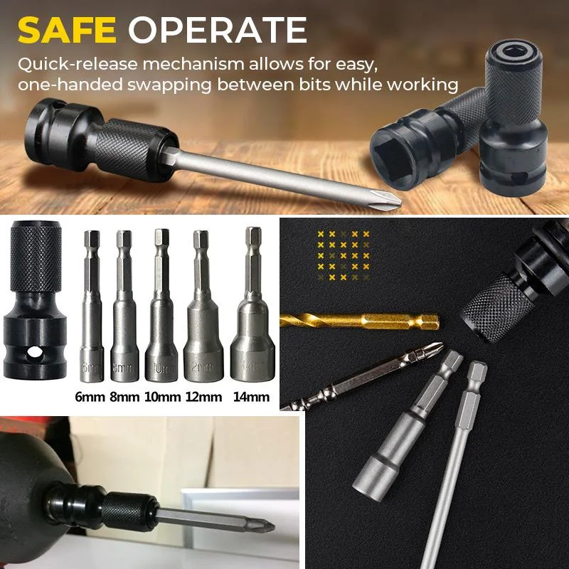 1/4 "квадратного привода к Шестигранная хвостовика сверла конвертер Quick Release