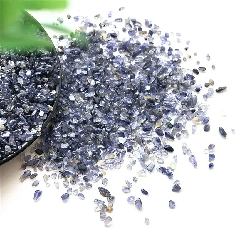 3-5 мм натуральный полированный иолит кристалл воды сапфир кордиерит минерал