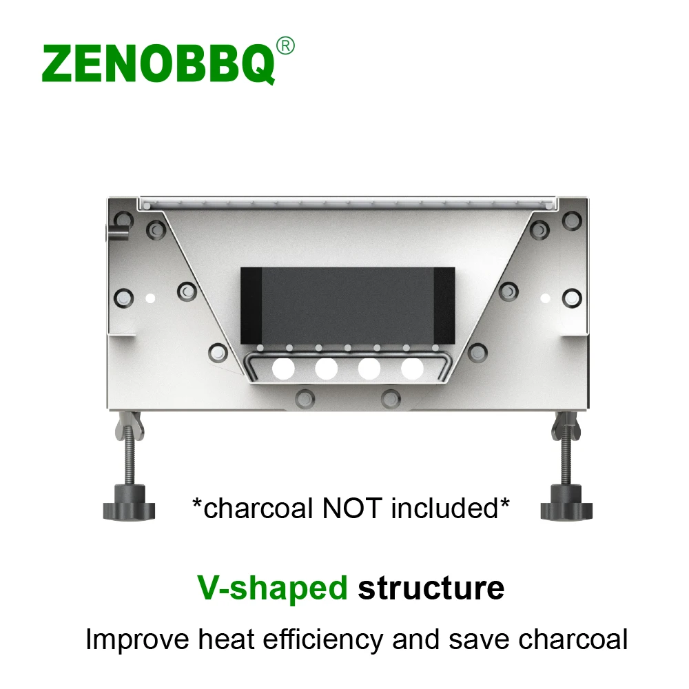 Угольный Гриль ZENOBBQ 8 шт. вращающаяся гриль для жарки барбекю Уличное