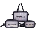 Косметичка HMUNII Женская, 3 вида, большая емкость, матовая, водонепроницаемая, Удобная дорожная сумка для хранения макияжа