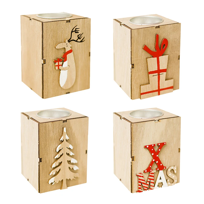 Подсвечник чайный светильник волшебное дерево ремесло Рождественский