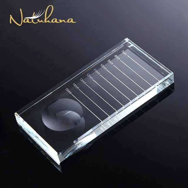 flat NATUHANA прозрачный клей-держатель для наращивания ресниц, поддон, керамическая подставка для накладных ресниц, инструмент для макияжа - Цвет: flat