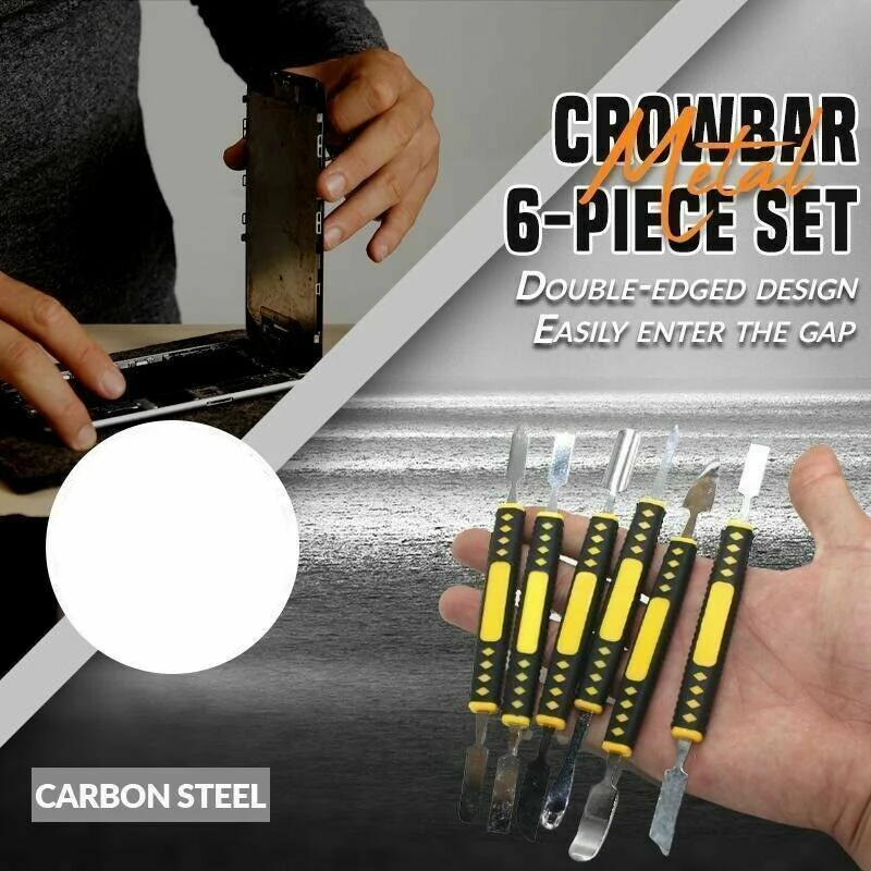

Metal Crowbar 6-Piece Set Electronic Repair Tools Boot Stick Mobile Phone Repairing Accessory JDH88
