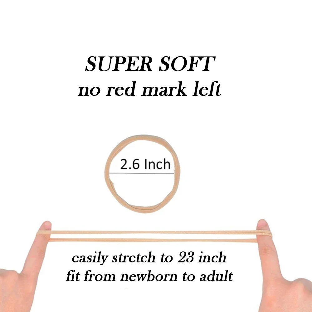 Тюрбаны нейлоновые повязки на голову для новорожденных девочек эластичный