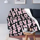 Розовое ультра-мягкое флисовое Флисовое одеяло для кровати и дивана в стиле Виктория Секрет любви