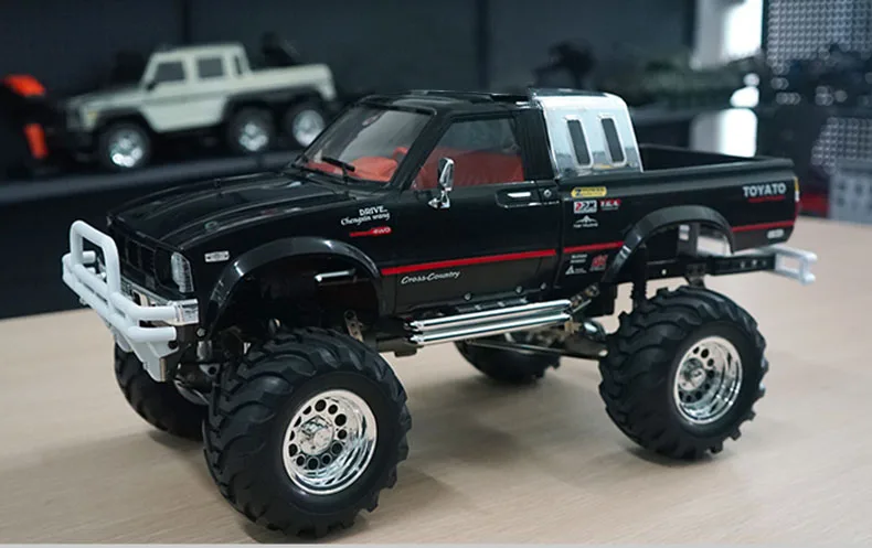 HG 1/10 черный P407 Пикап 4*4 Радиоуправляемый автомобиль с дистанционным управлением