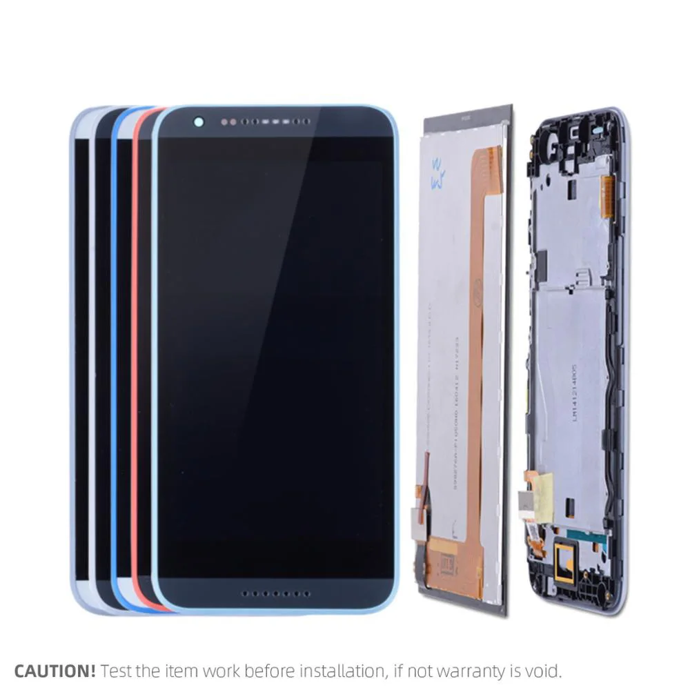 Дисплей для HTC Desire 620 620G 620U 620T LCD в сборе с тачскрином на рамке Оригинал Красный