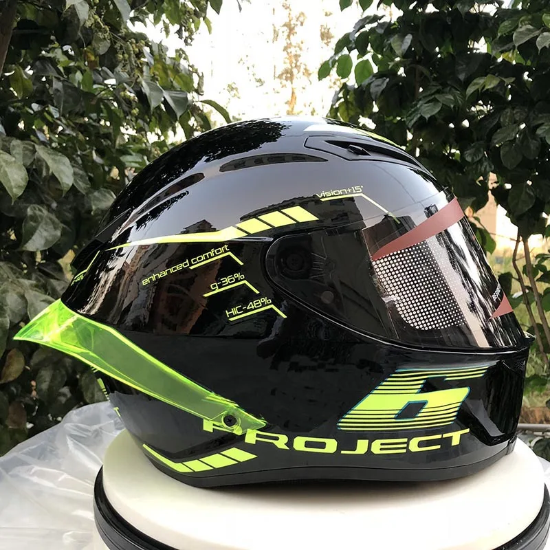 Новый стиль Casco de motocicleta marca DGL casco оригинальная флуоресцентная линеа carreras cara completa
