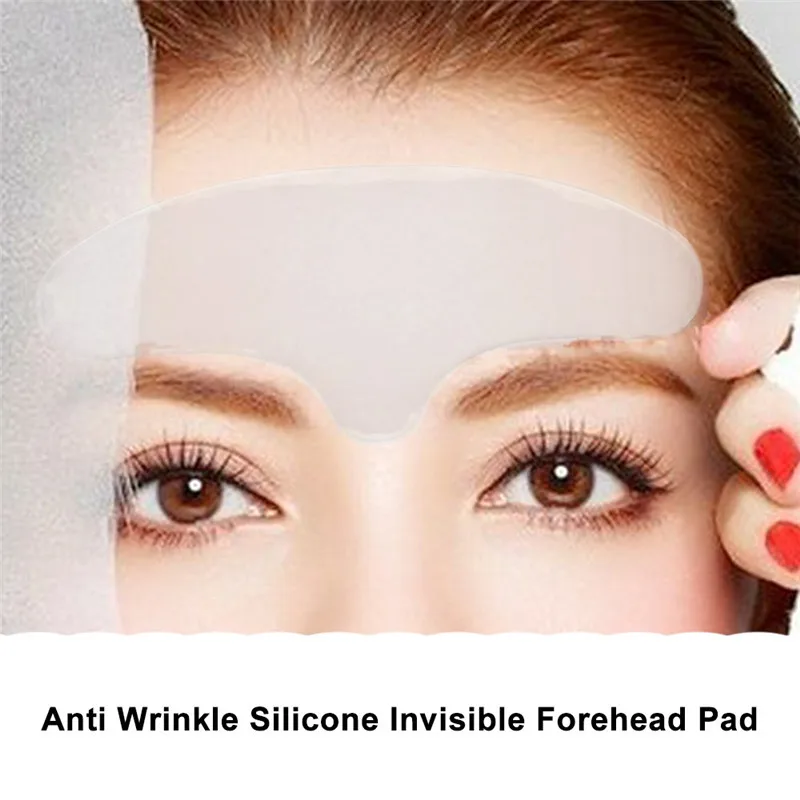 

Reusable Useful Beauty Skin Care Transparent Washable Self Adhesive Silicone Anti Wrinkle Forehead Mask Sticker Skin Care Tool
