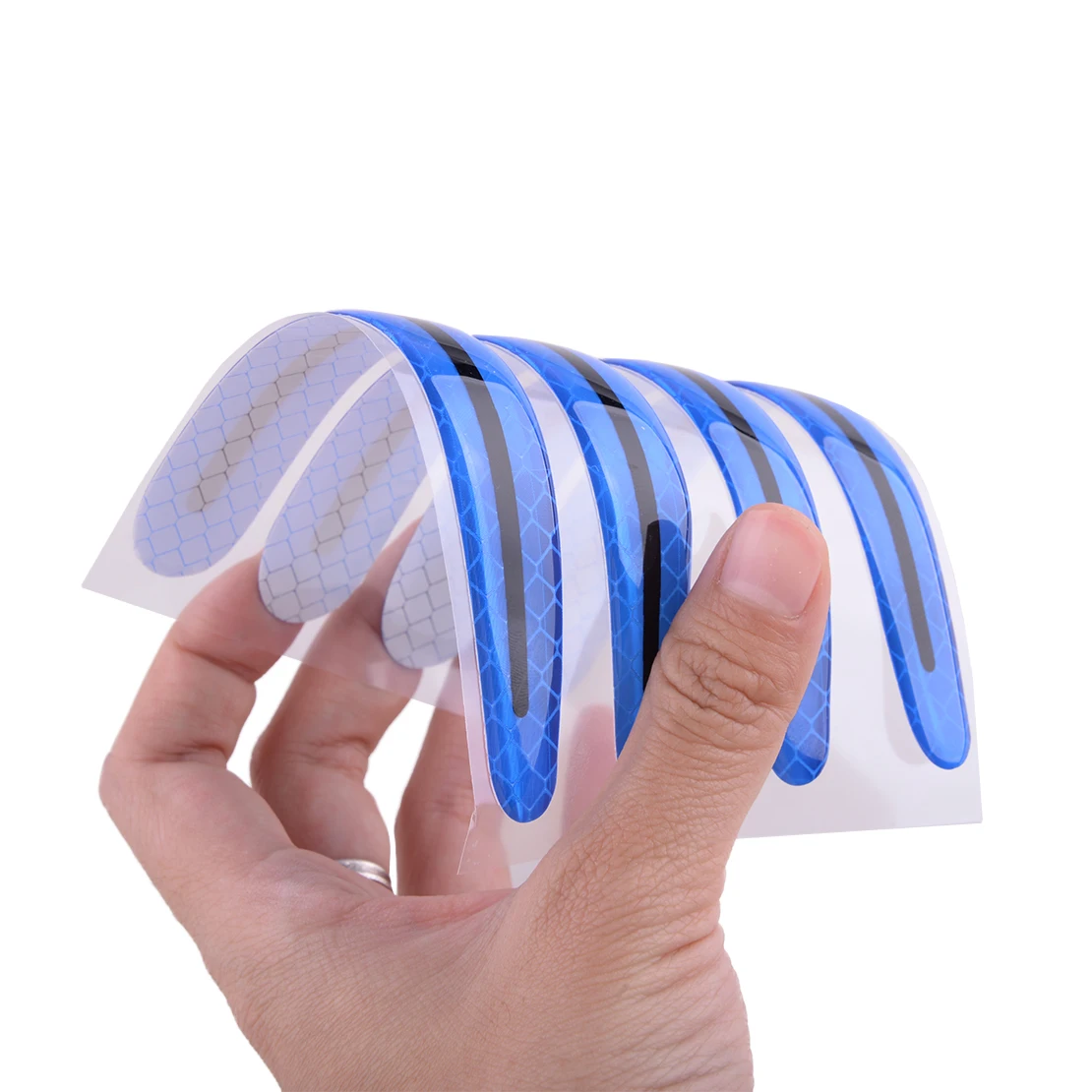 

Universal 4Pcs 3D Safety Reflective Car Door Handle Protective Film Warning Sticker