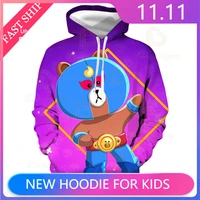 brawings cartoon tops teen clothes poco shelly 8 to 19 years kids sweatshirt shooter game max 3d printed hoodie boys girls