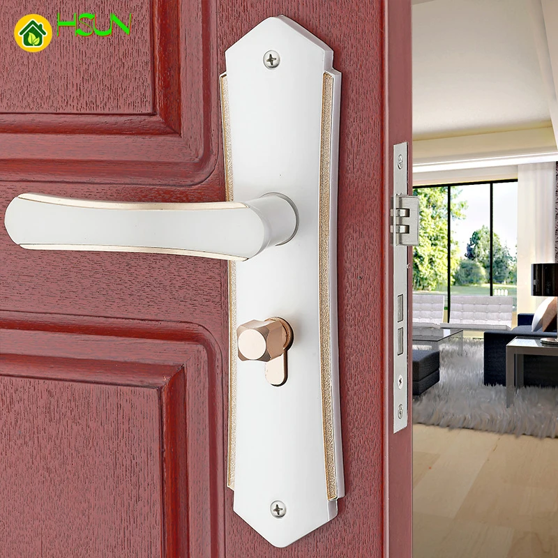 Европейская Межкомнатная дверная ручка для спальни механический дверной
