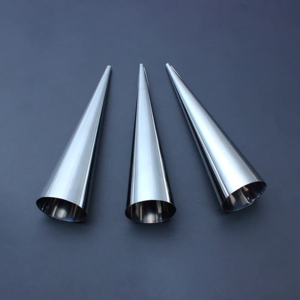 Рог формы 12 шт. большой размер Нержавеющая сталь кондитерский крем коническая