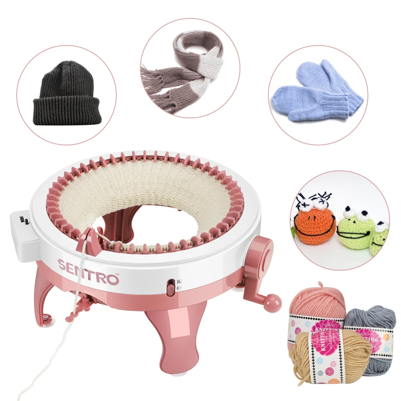 

48 Needles Handmade Wool Knitting Machine Scarf Sweater Hat Socks Adult Children Lazy Artifact Cylinder Wool Loom Hand-knitted