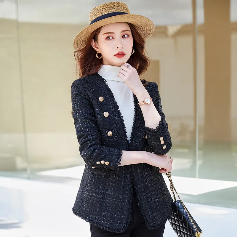 Ladies Office Formal Blazers Jackets Coat Long Sleeve Autumn Winter for Women Business Work Wear OL Styles Outwear Blaser Tops | Женская