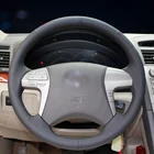 Черная искусственная кожа Чехол рулевого колеса автомобиля для Тойота Королла 2011-2015 Hilux 2011 2012 2013 2014-2015