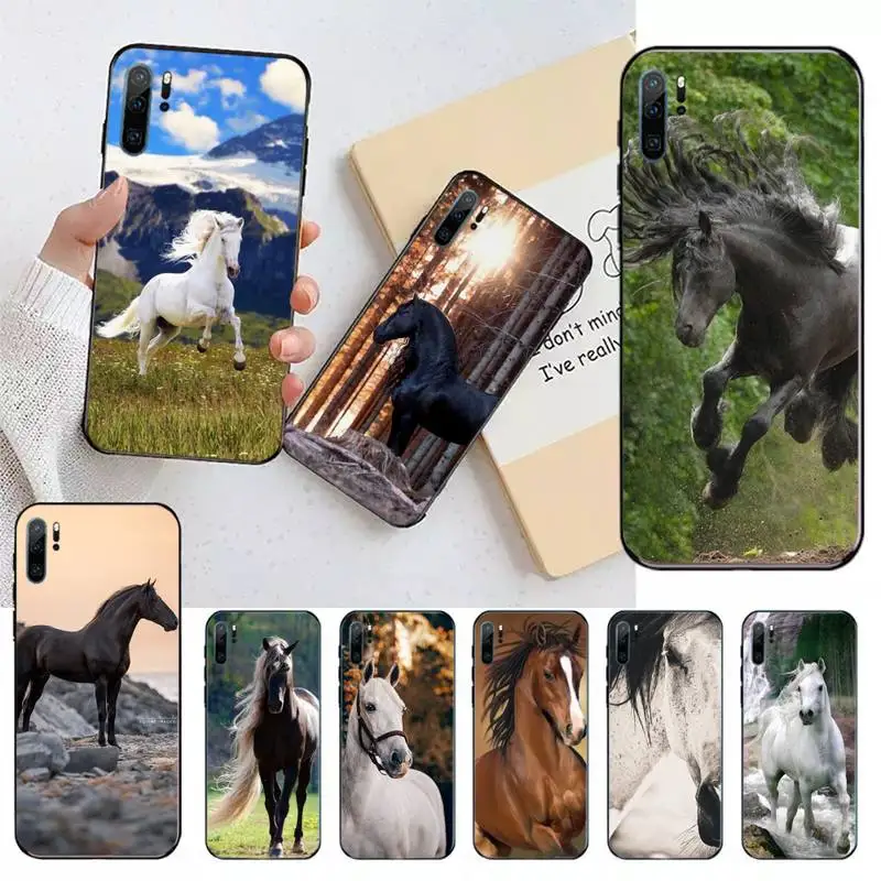 

pattern Horse animal Phone Case For Huawei honor Mate 10 20 30 40 i 9 8 pro x Lite P smart 2019 nova 5t