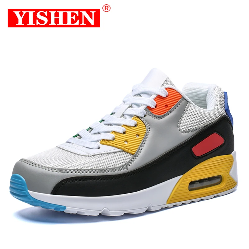 

Летняя мужская обувь YISHEN, модная дышащая спортивная обувь с воздушной подушкой, повседневные сетчатые мужские кроссовки для тенниса, взрос...