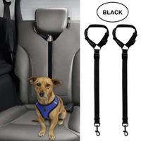 10 pcslotadjustable universal pet car seat belt dog cat safety leads vehicle seat belt collar rope