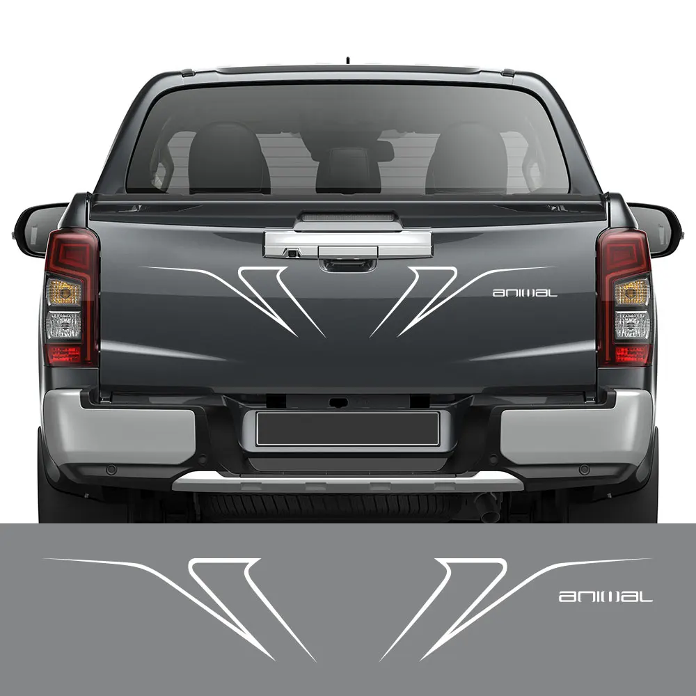 

Doordash Car Rear Tail Stickers Truck Graphics Stickers for Mitsubishi L200 Triton Pickup Tailgate Decals Vinyl Film Decor Cover