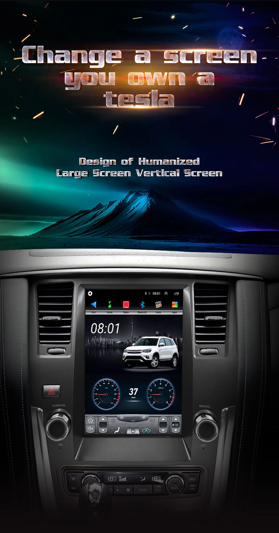 64G rom вертикальный экран android gps Мультимедиа Видео Радио плеер в тире для Nissan Patrol лет автомобиля navigaton стерео