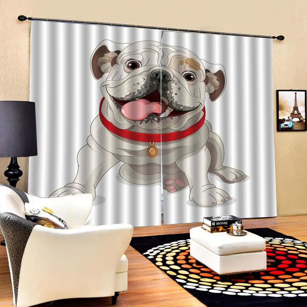 

Customized size Luxury Blackout 3D Window Curtains For Living Room animal curtains for children room cartoon curtain