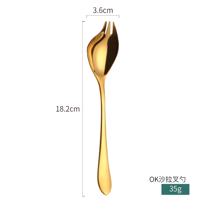 304 нержавеющая сталь Вилка для салата Ложка ложка и вилка | Дом сад