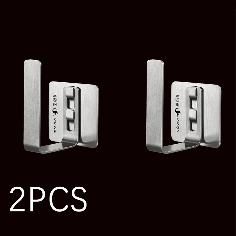 

2pcs Stainless Steel Kitchen Shelf Wall-mounted Punch-free Chopping Board Storage Rack Kitchen Organizer Chopping Blocks Holders