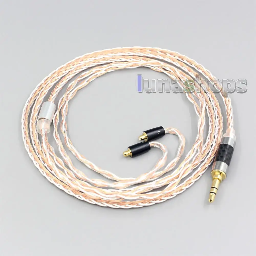 

LN007030 3.5mm 2.5mm 4.4mm 800 Wires Silver + OCC Headphone Cable For Acoustune HS 1695Ti 1655CU 1695Ti 1670SS