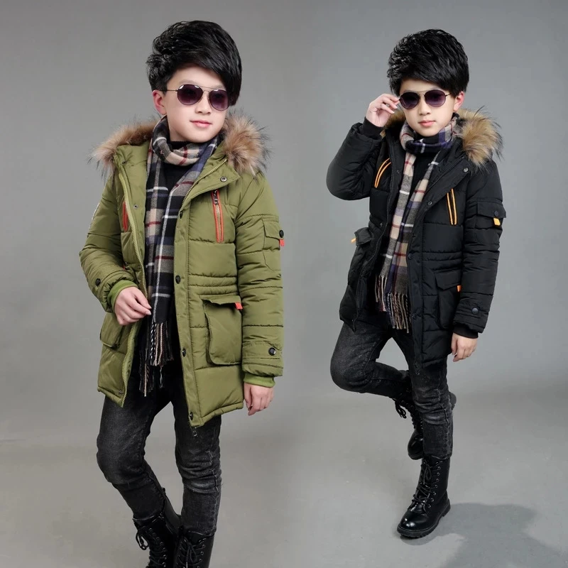 

2020 Children Outerwear Warm Coat Sporty Kids Clothes Windproof Thicken Boys Cotton-padded Jackets Autumn and Winter