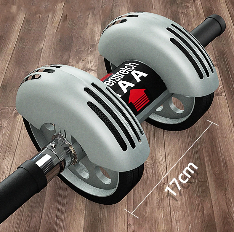 

Automatic rebound fitness abdominal wheel for men women home fitness mute two-wheeled abdominal muscle wheel outdoor