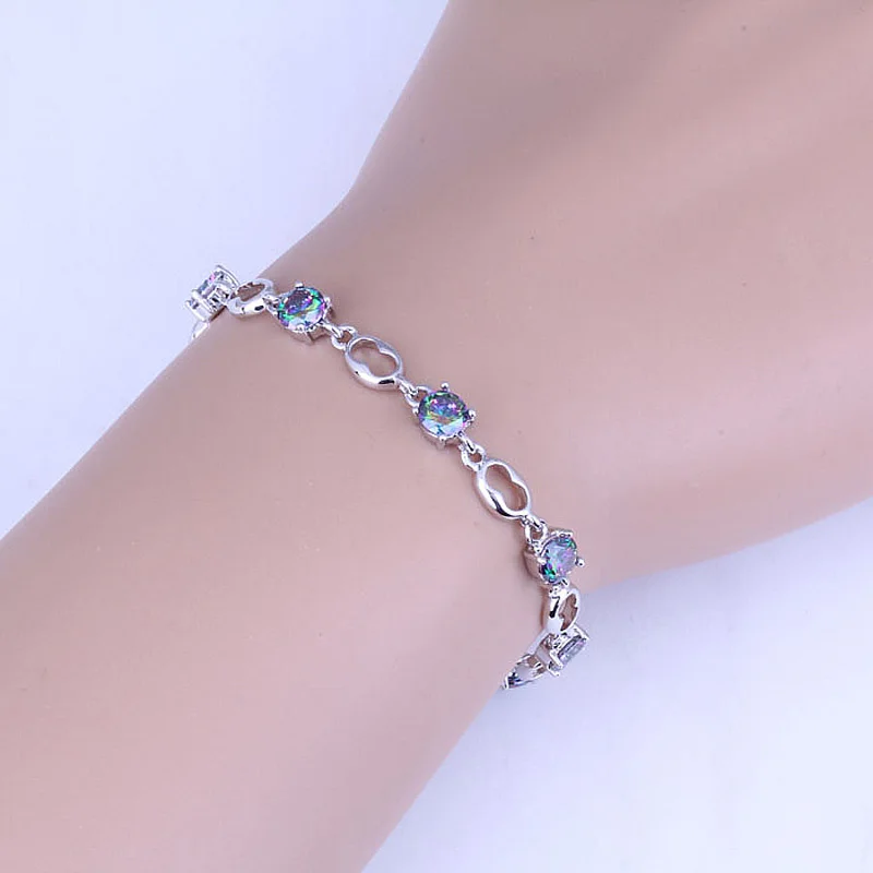 Женский браслет с кристаллами длина цепочки 18 см | Украшения и аксессуары