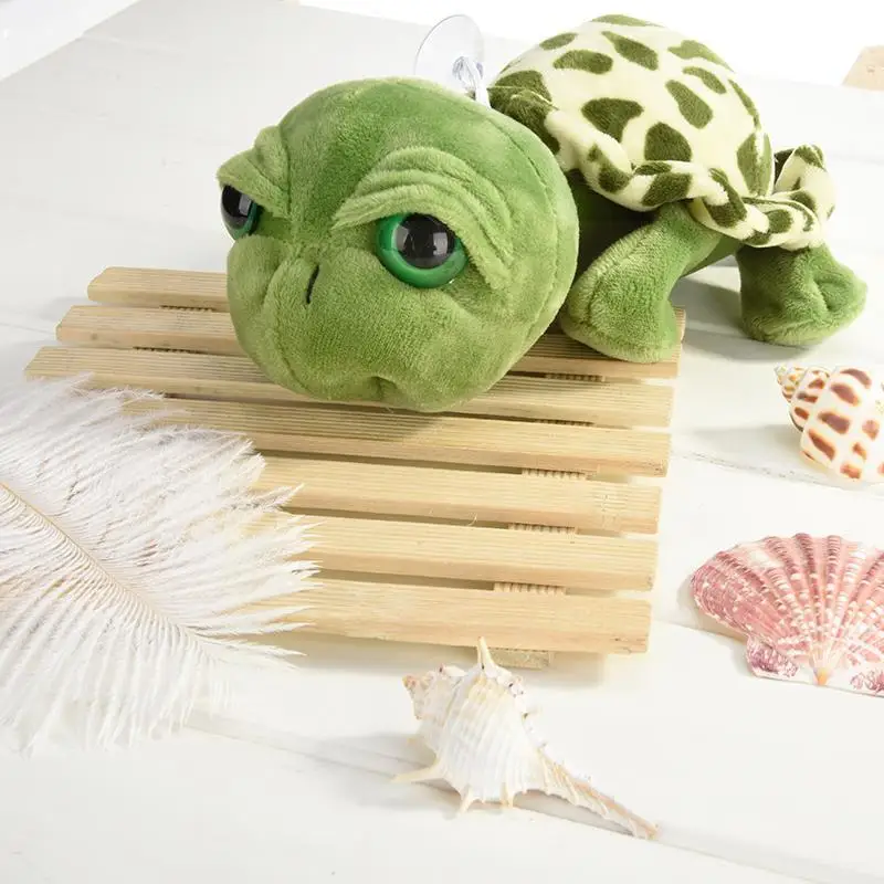 

Cute Baby Super Green Big Eyes Stuffed Tortoise Toy Gift Baby Animal Hot 20CM Plush H0J8