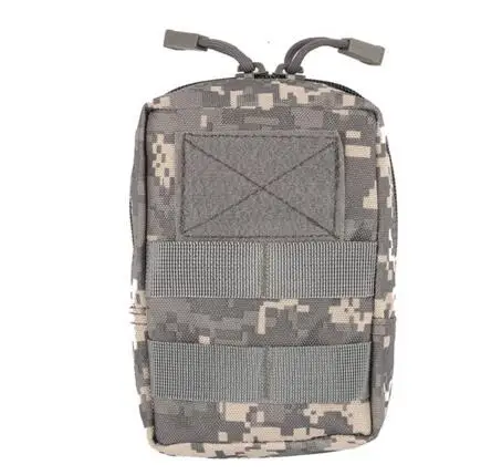 CQC Molle сумка Военная тактическая поясная Сумка EDC облегченная модульная система переноски снаряжения инструмент молния поясная сумка чехол для телефона страйкбол прочный ремень сумка охотничья сумка - Цвет: ACU